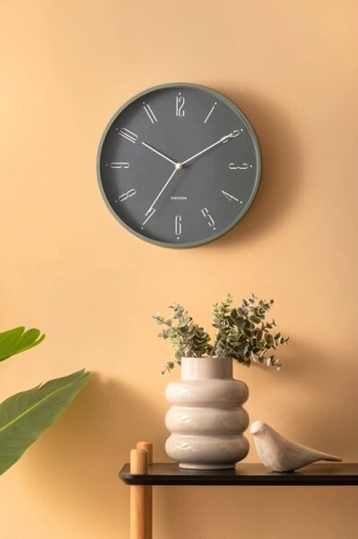 Designové nástěnné hodiny 5988GR Karlsson 30cm