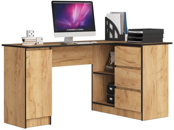 Designový psací stůl ROMAN155P, dub Craft