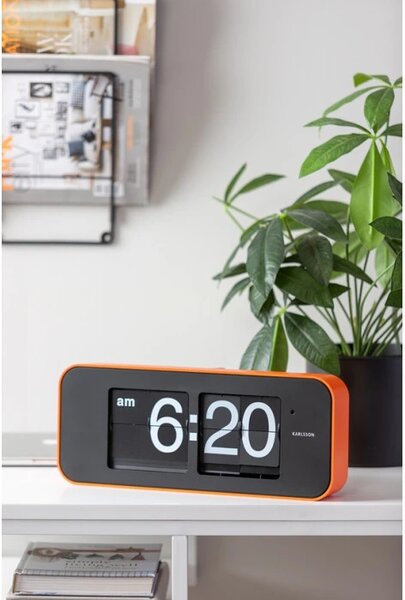 Designové nástěnné/stolní překlápěcí hodiny 5999OR Karlsson 40cm