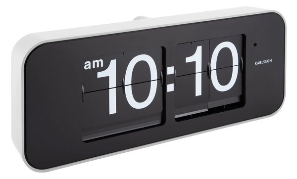 Designové nástěnné/stolní překlápěcí hodiny 5999WH Karlsson 40cm
