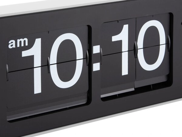 Designové nástěnné/stolní překlápěcí hodiny 5999WH Karlsson 40cm