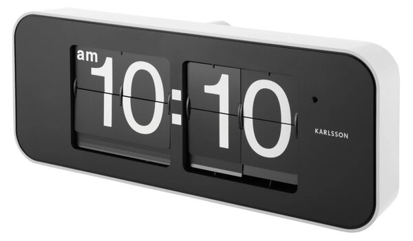Designové nástěnné/stolní překlápěcí hodiny 5999WH Karlsson 40cm