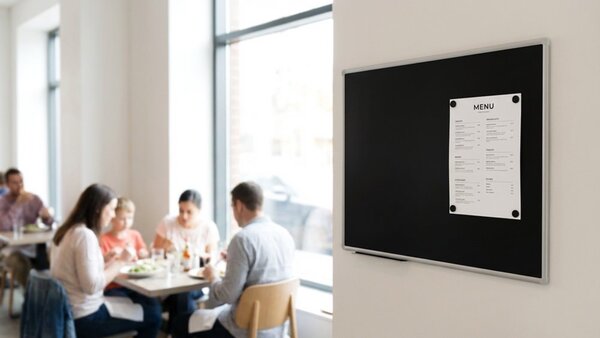 Černá magnetická tabule 100x80 ALLboards PREMIUM, BKB108EX