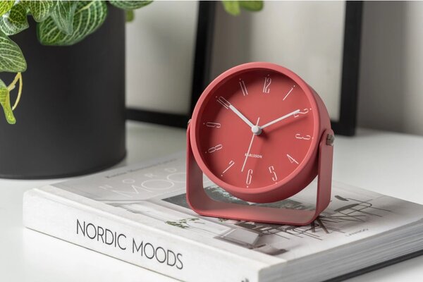 Designový budík 5989RD Karlsson 12cm