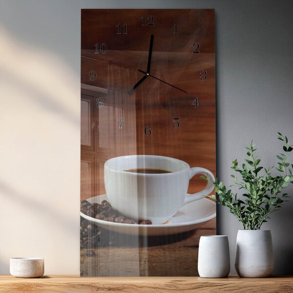 Skleněné hodiny vertikální Pohár zsppc-30x60-00173407