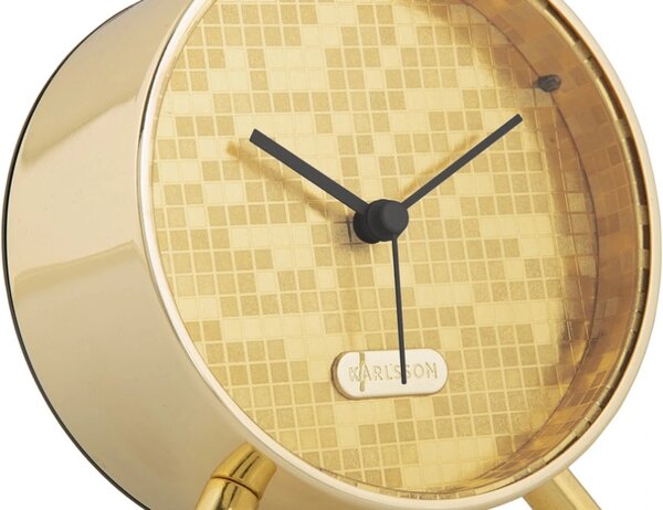 Designový budík 6004GD Karlsson 11cm