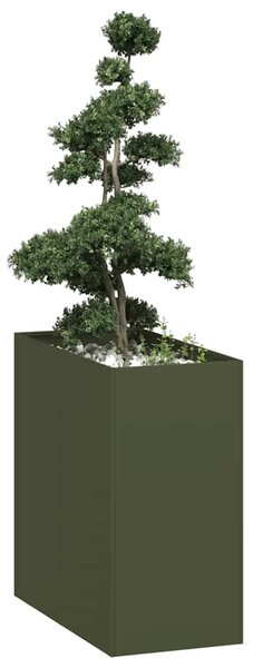 Truhlík olivově zelený 40x80x80 cm ocel