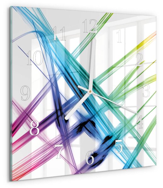 Skleněné hodiny Abstrakce zskb-30x30-00057638