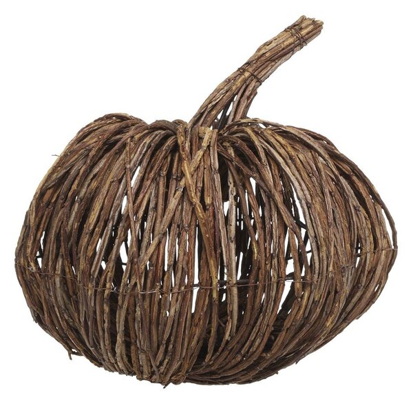 Hnědá proutěná dekorace dýně Pumpkin XL - Ø 33*35 cm - Chic Antique