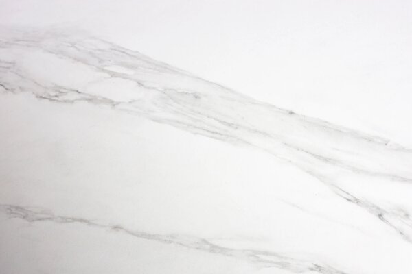White Label Ořechový jídelní stůl ALMIRA 180 x 90 cm s mramorovým dekorem