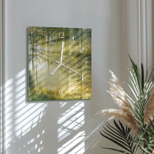 Skleněné hodiny Les zskb-30x30-00086373