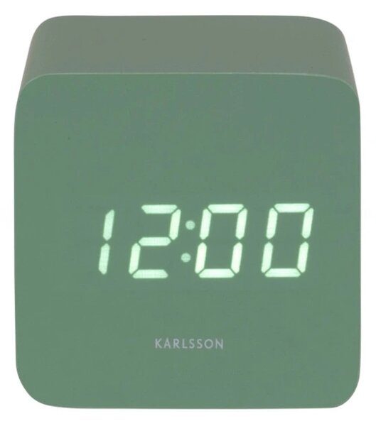 Designové LED hodiny s budíkem 5982GR Karlsson 7cm