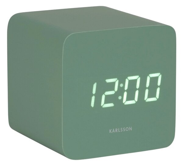 Designové LED hodiny s budíkem 5982GR Karlsson 7cm