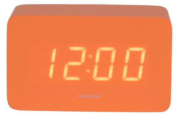 Designové LED hodiny s budíkem 5983OR Karlsson 10cm