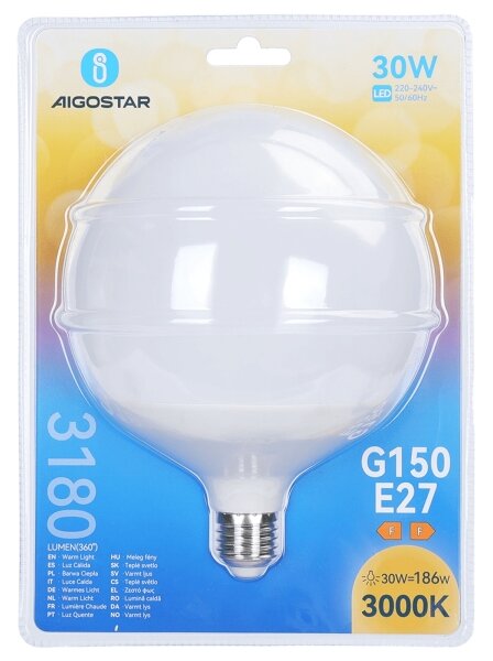 LED Žárovka G150 E27/30W/230V 3000K - Aigostar