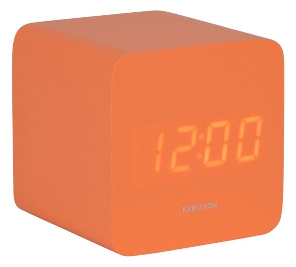 Designové LED hodiny s budíkem 5982OR Karlsson 7cm