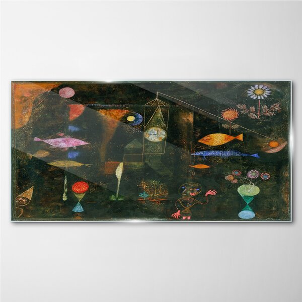 Obraz na skle Obraz na skle Ryby Magic Paul Klee
