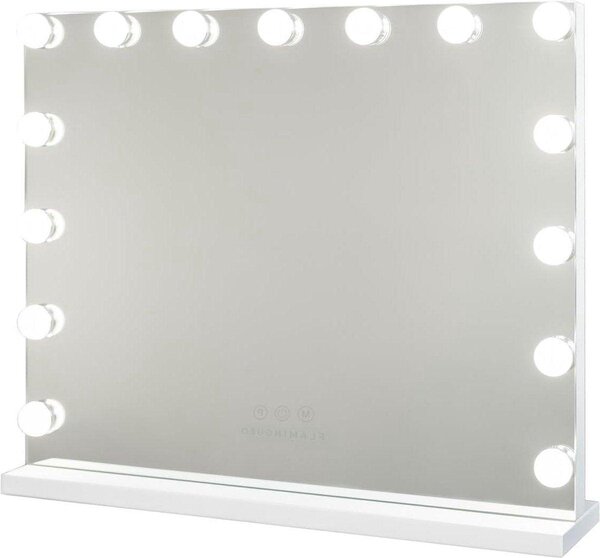 Hollywoodské zrcadlo s osvětlením – Kosmetické zrcadlo s 15 LED světly – Toaletní zrcadlo, model 3