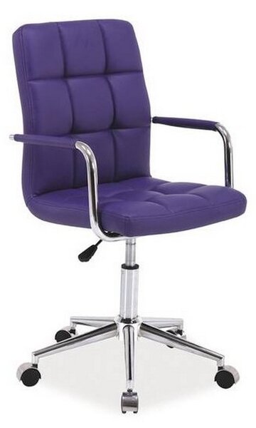 Dětská židle KEDE Q-022, 51x87-97x40, fialová ekokůže