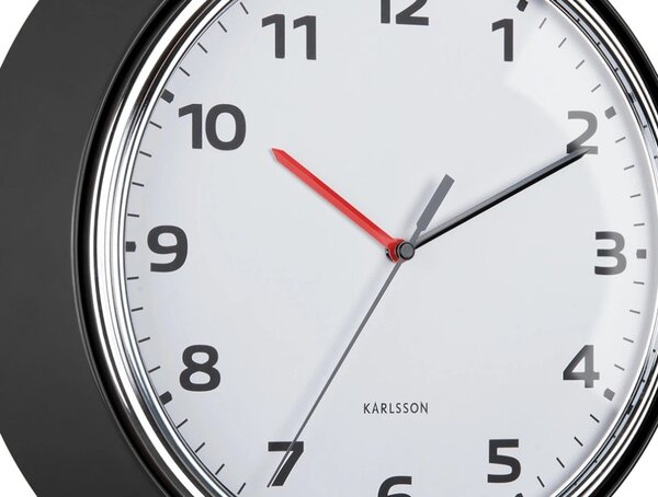 Designové nástěnné hodiny 6006BK Karlsson 34cm