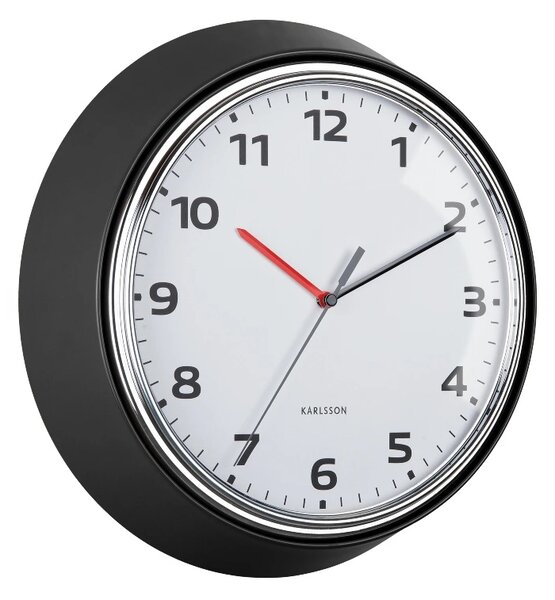 Designové nástěnné hodiny 6006BK Karlsson 34cm