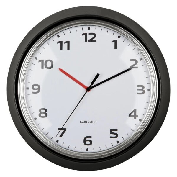 Designové nástěnné hodiny 6006BK Karlsson 34cm