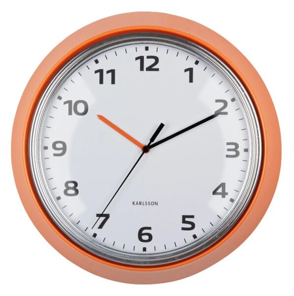 Designové nástěnné hodiny 6006OR Karlsson 34cm