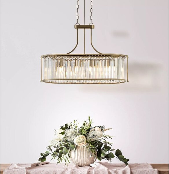 Searchlight 8095-5AB Závěsné glamour svítidlo VICTORIA patina