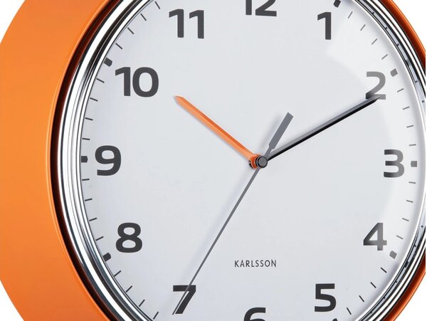 Designové nástěnné hodiny 6006OR Karlsson 34cm