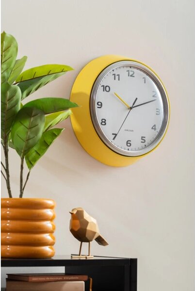 Designové nástěnné hodiny 6006YE Karlsson 34cm