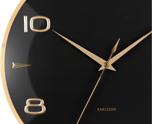 Designové nástěnné hodiny 6017BK Karlsson 40cm
