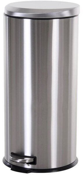 Goleto Pedálový odpadkový koš Ø29,2 x 62,5 cm | stříbrný