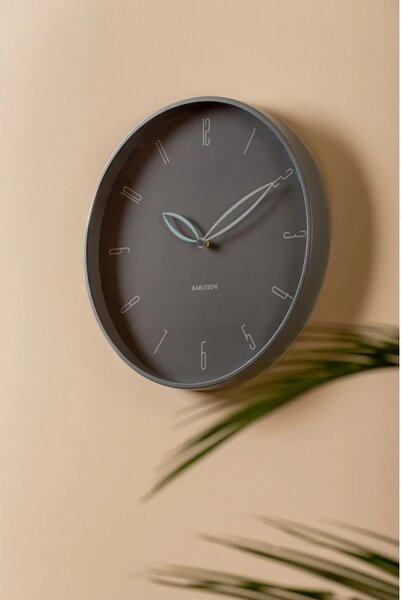 Designové nástěnné hodiny 6012GY Karlsson 40cm