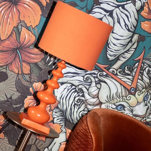 Bold Monkey Kovová stolní lampa When Orange is King 78 cm