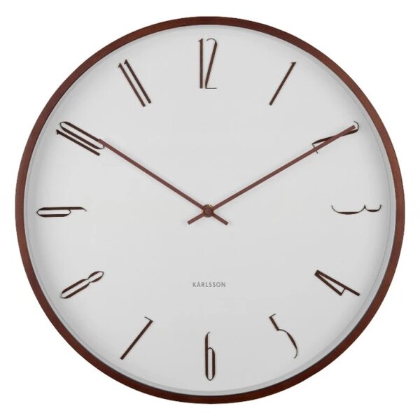 Designové nástěnné hodiny 6014WH Karlsson 40cm