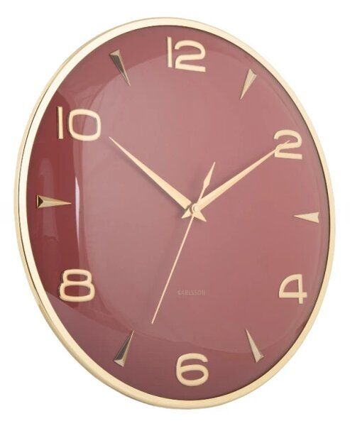Designové nástěnné hodiny 6017RD Karlsson 40cm