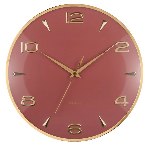 Designové nástěnné hodiny 6017RD Karlsson 40cm