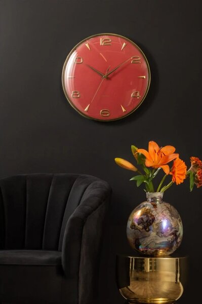 Designové nástěnné hodiny 6017RD Karlsson 40cm