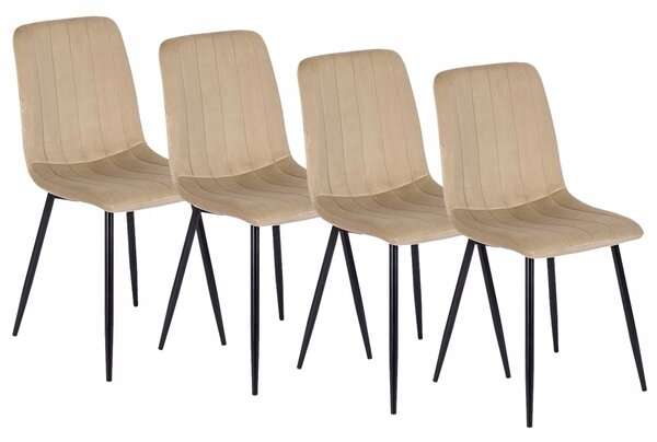 Židle Mebel Elite béžový velur 1 ks