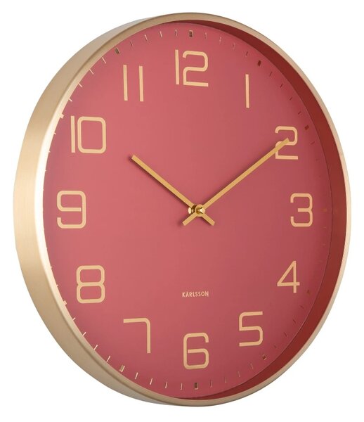 Designové nástěnné hodiny 5973RD Karlsson 40cm