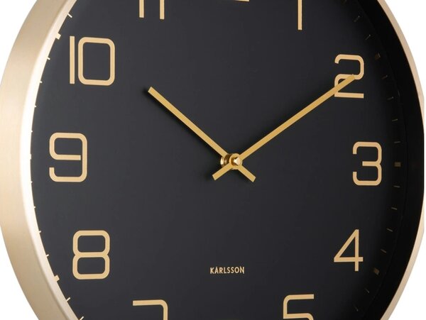 Designové nástěnné hodiny 5973BK Karlsson 40cm