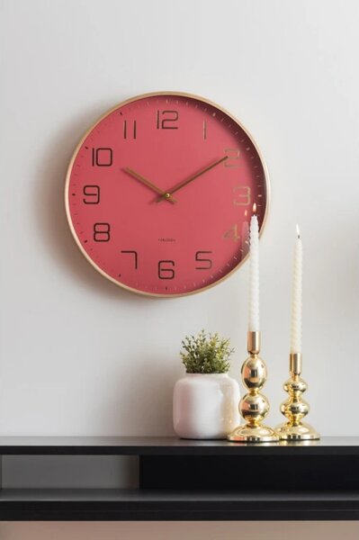 Designové nástěnné hodiny 5973RD Karlsson 40cm