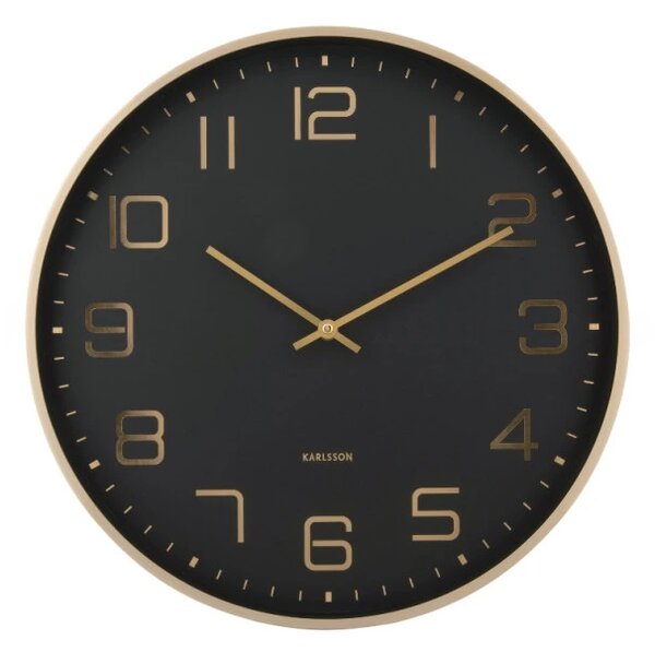 Designové nástěnné hodiny 5973BK Karlsson 40cm