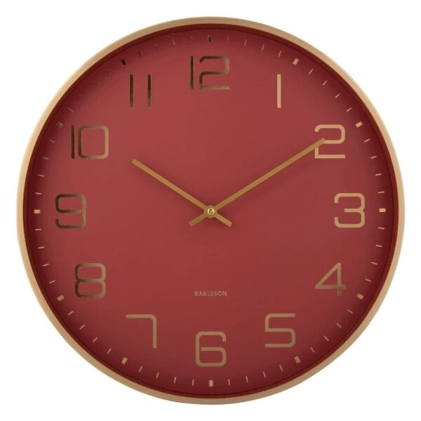 Designové nástěnné hodiny 5973RD Karlsson 40cm