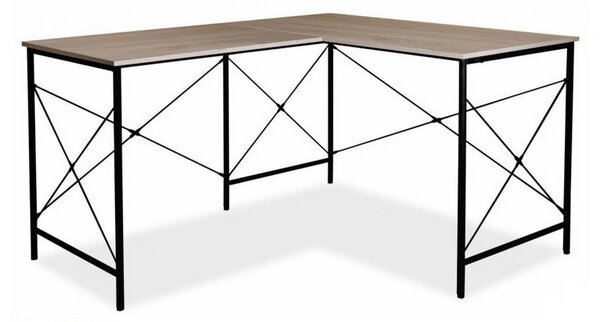 Psací stůl STALAS B-182, 140x76x120, dub/černá