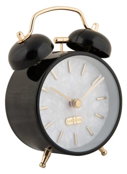 Designový budík 6009BK Karlsson 12cm