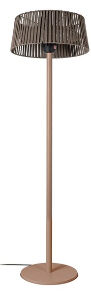 Stojanový terasový ohřívač Pyravo, hnědý, 200 cm, hliník, IP44 – Lucande Lucande, Pyravo, Hnědá / Rezavá, Kov, Moderní