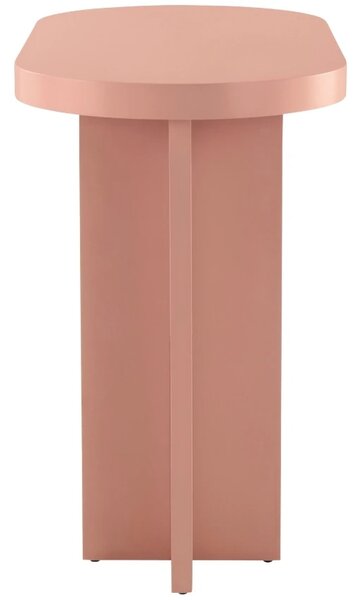Jotex Růžový lakovaný psací stůl CRUZ MINI 100 x 50 cm