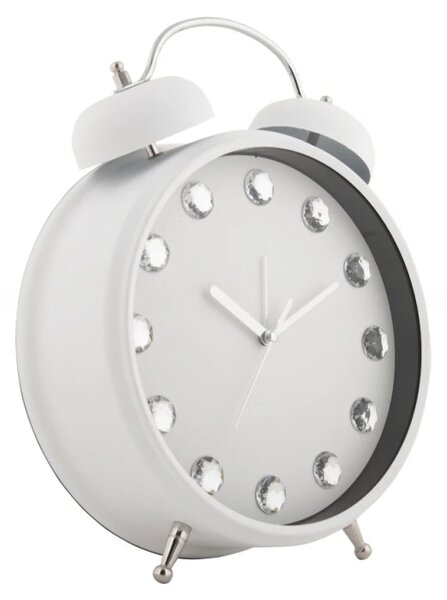 Designové stolní hodiny - budík 6019WH Karlsson 30cm