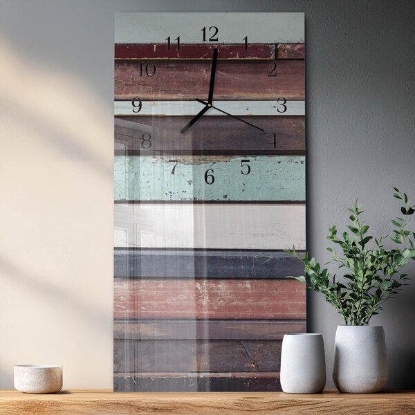 Skleněné hodiny vertikální Lesní hlídka zsppc-30x60-00180994